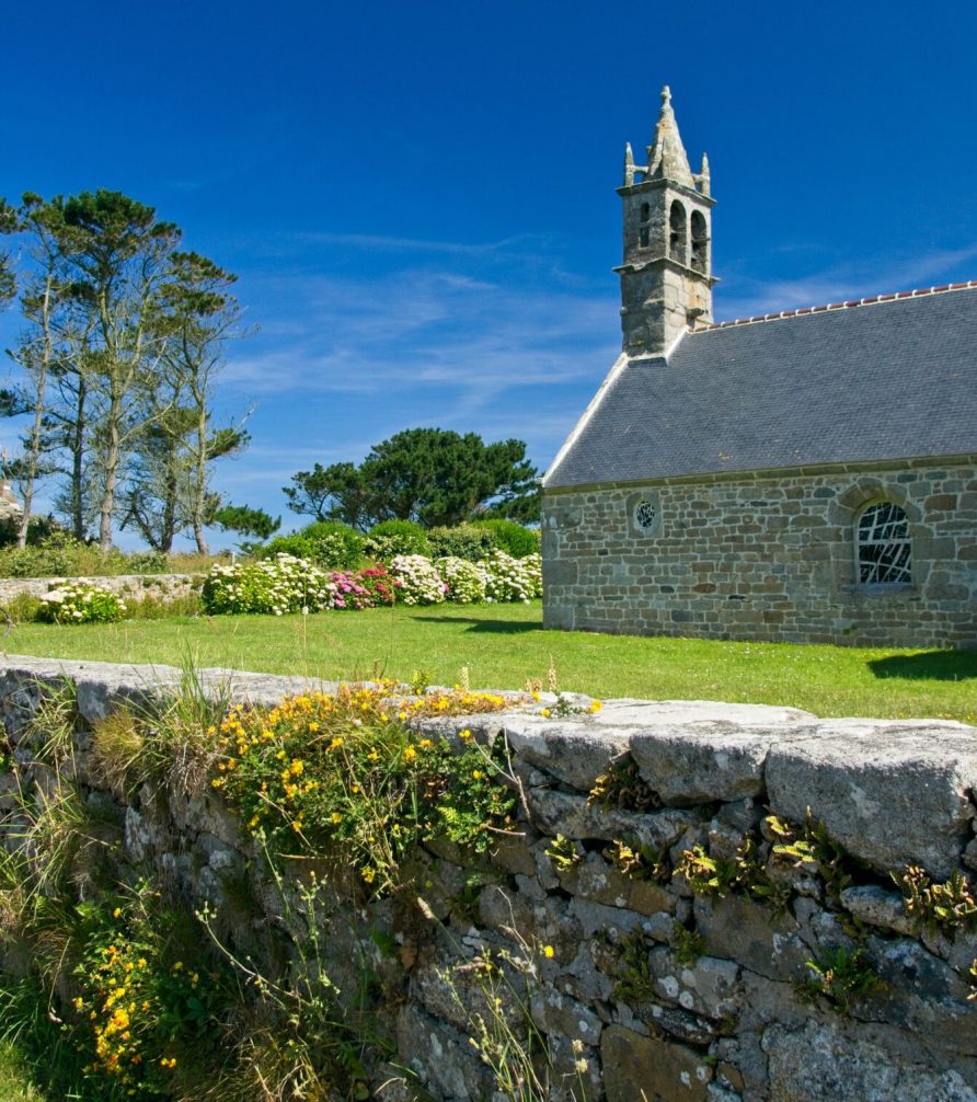Saint Michel Chappel near Plouguerneau in Bretagne France